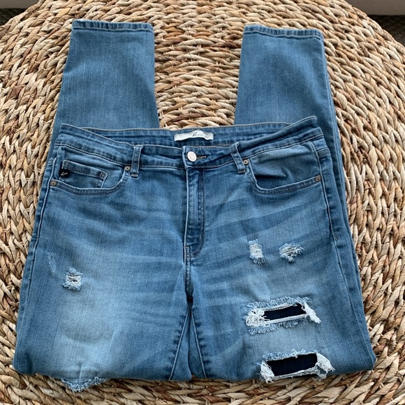 KanCan Destructed Patched Skinny Jean - Picture 2 of 12